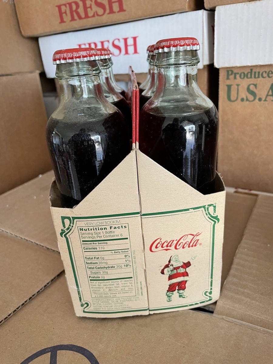 Vintage 6 Coke Cola 9.3 Fl oz Replica 1889 Christmas Cardboard