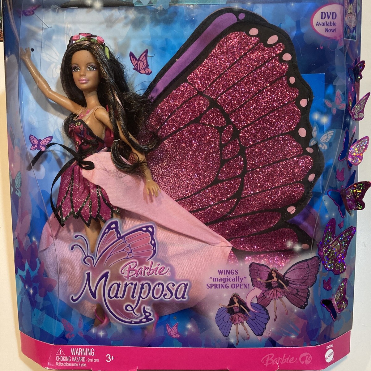 Barbie magic wings Mariposa African American Doll Rare NRFB (Box