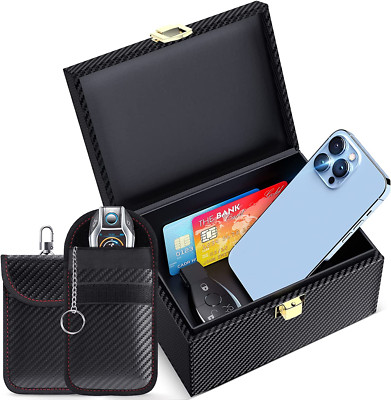 Keyless Go Schutz Autoschlüssel Box, Faraday Box & Faraday Bags (2 STK), Keyless