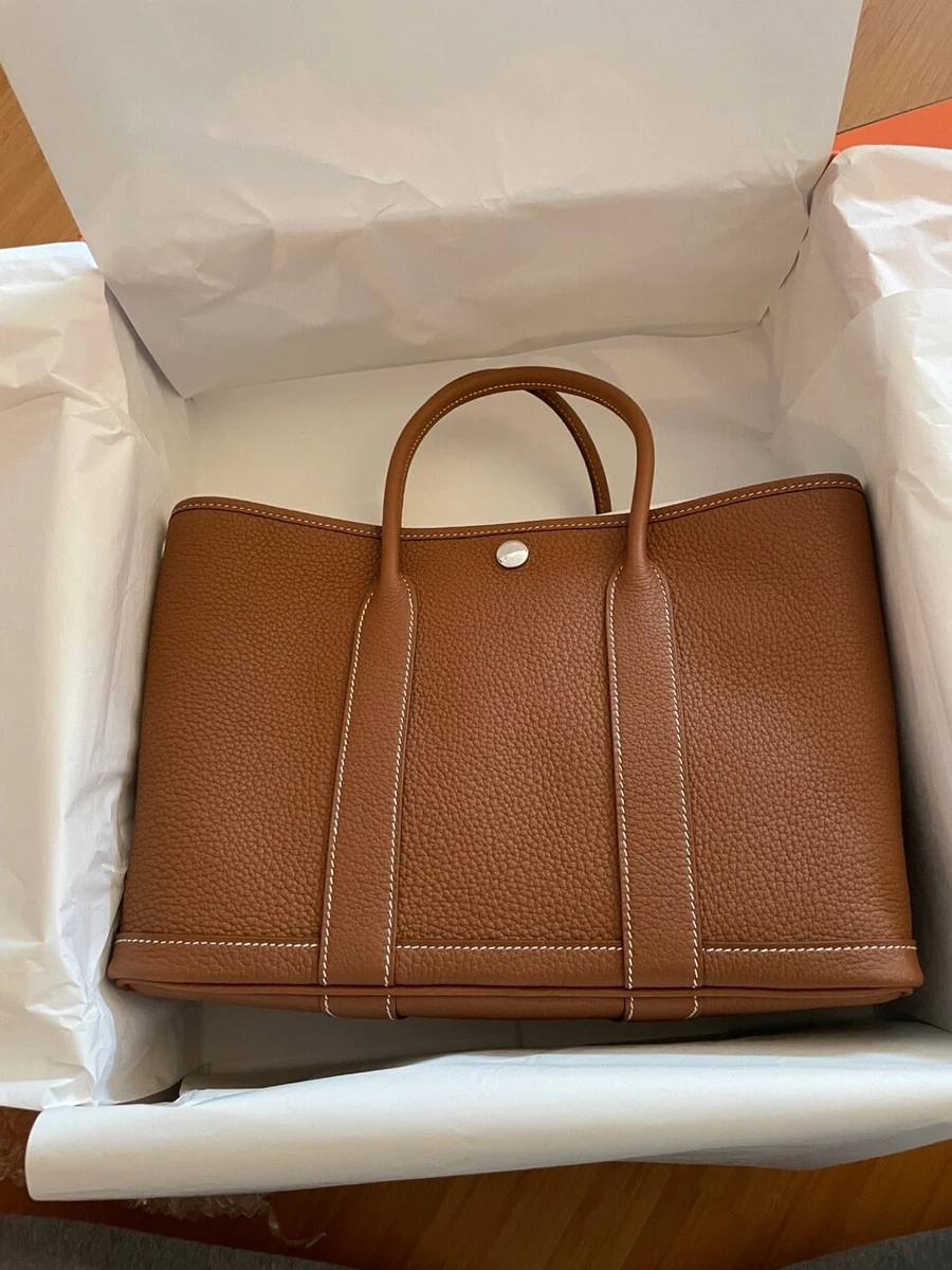 NEW Hermes Garden Party 30 Tpm Tote Bag Negonda Gold