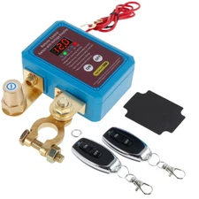Remote Battery Disconnect Switch 12V/24V 240A Kill Switch LED Voltmeter Display