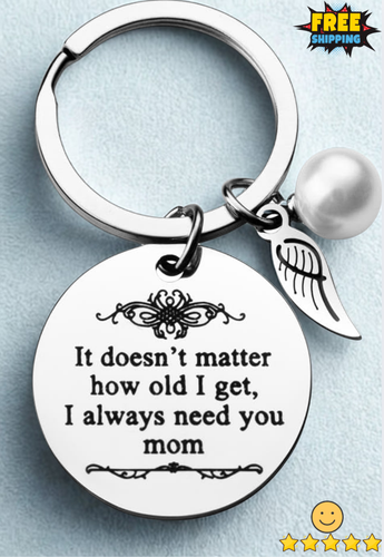 Mother's Day Gift - Personalized Keychain for Mom, Custom Engraved from Daughter - Picture 7 of 12