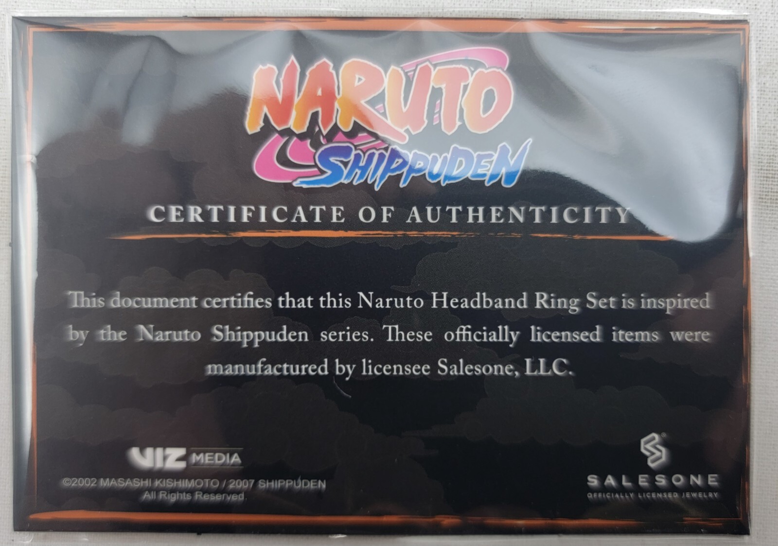 Naruto Shippuden Gamestop Exclusive Headband Adjustable Ring Collector