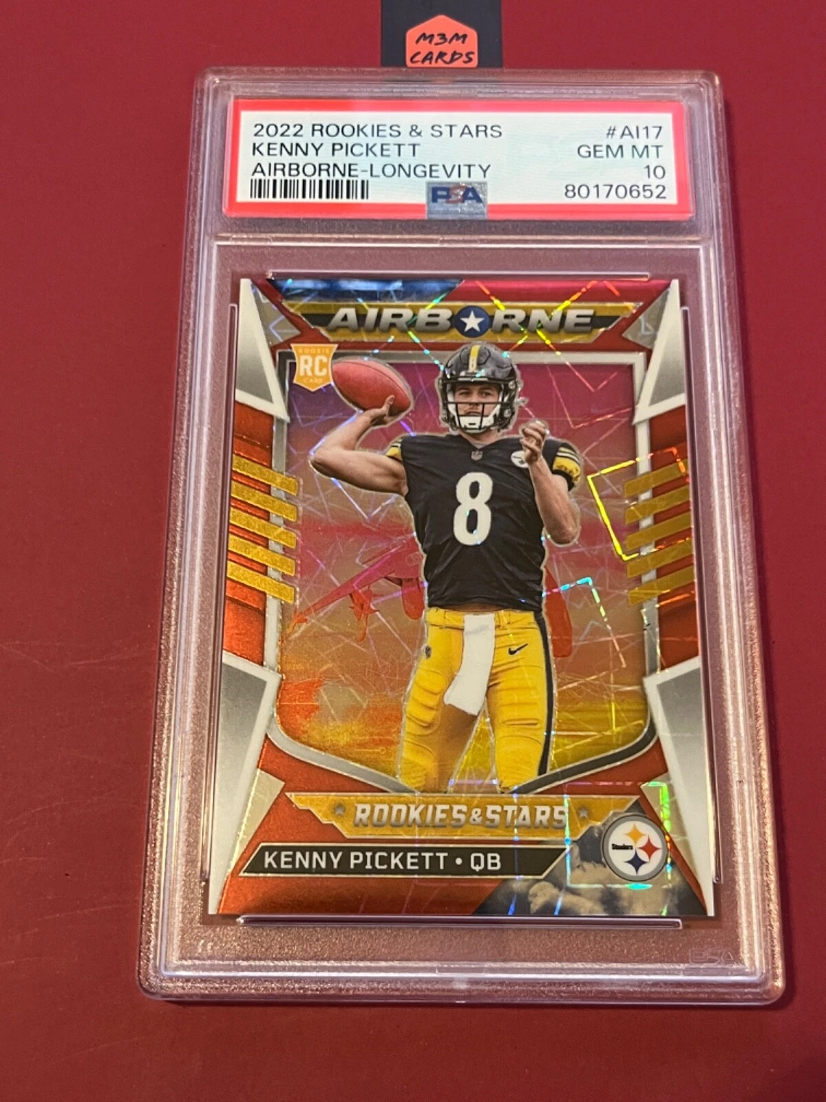 Kenny Pickett Panini Rookies & Stars Airborne #AI17 Longevity