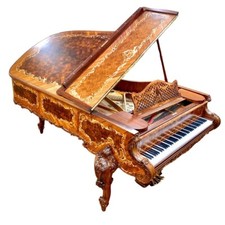 Rare Antique 1901 Steinway Model B Rosewood Grand Piano Louis XV Rococo Restored