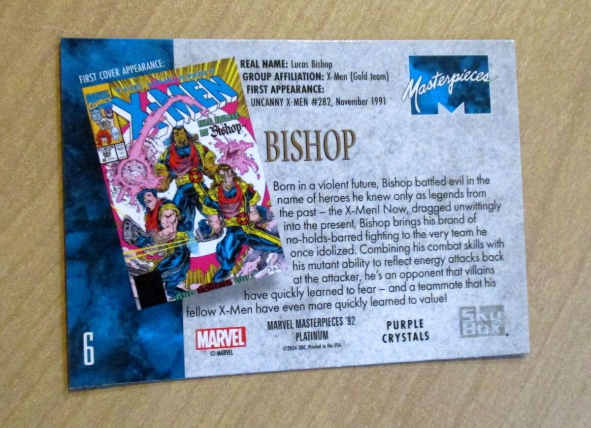 2024 UD Marvel Masterpieces 1992 92 Platinum PURPLE Crystals 2024 UD Marvel Masterpieces 1992 92 Platinum PURPLE Crystals