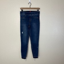 SPANX Distressed Ankle Skinny Denim Legging 20203R Medium Wash - Size Small S