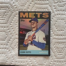 2025 Topps Archives Juan Soto Black Border #50 Holo Foil New York Mets Baseball 