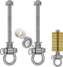 2 Bearing Silent Heavy Duty Swing Hanger Permanent Anti-Rust 180  Swing, 1500 Lb