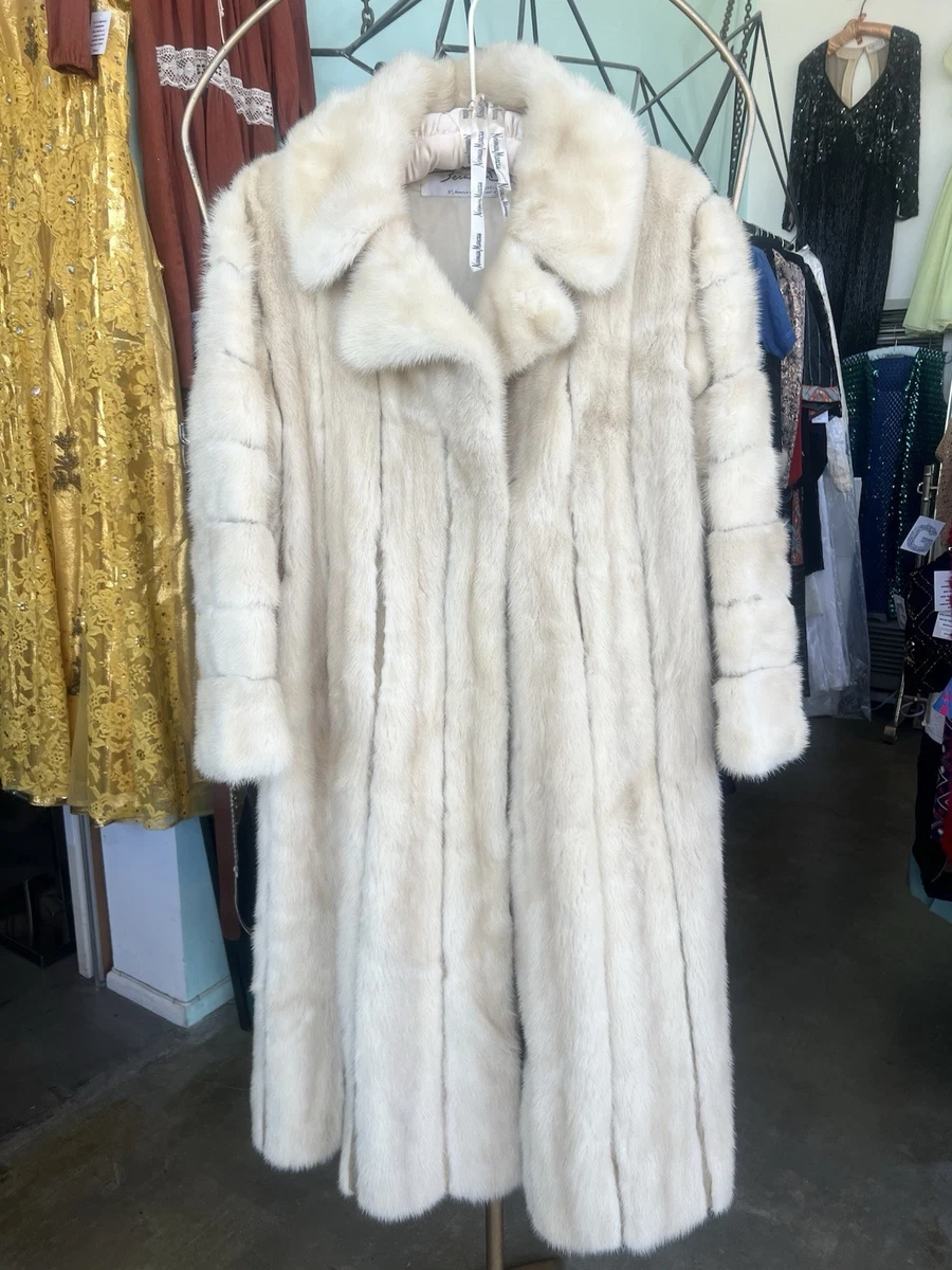 Full Length Rabbit Fur Coat In Vintage Outerwear Coats & Jackets