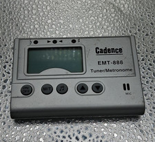 Cadence EMT-888 Digital Metronome Tuner LCD Built-In Microphone Gray