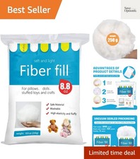 250g/8.8oz Polyfill Stuffing Fiber Fill, 2.1oz-4.4lb White Fiberfill Stuffin...