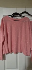 LC Lauren Conrad Waffle Knit Long Sleeve And Short Sleep Set 1X NWT