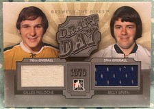 GILLES MELOCHE BILLY SMITH 2012-13 In The Game Between The Pipes Draft Day Relic