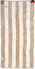 MOMOMUS Strandtuch Baumwolle - Velour 100%, Cabana-Streifen, Ultraabsorbierend