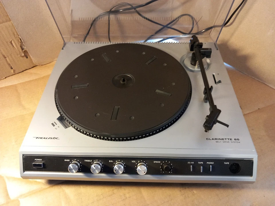 REALISTIC CLARINETTE 65 BELT DRIVE SYSTEM TURNTABLE PLEASE READ  - Image 4 of 4