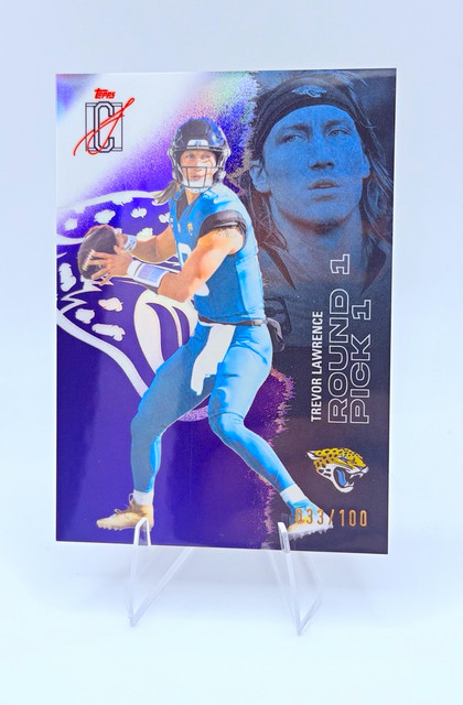 Topps 2025 Signature Class Trevor Lawrence Jaguars #26 Round 1 Pick 1 RC 33/100