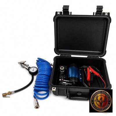 SAO 12V Single Air Compressor with Line Kit Onboard Air Offroad 4x4 Universal