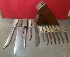 Vintage Old Homestead 12 Piece Knife Set And Block