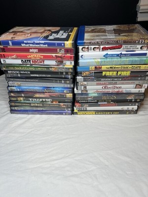 Assorted DVD, Blu Ray Collection Lot of 30 Movies Action Drama