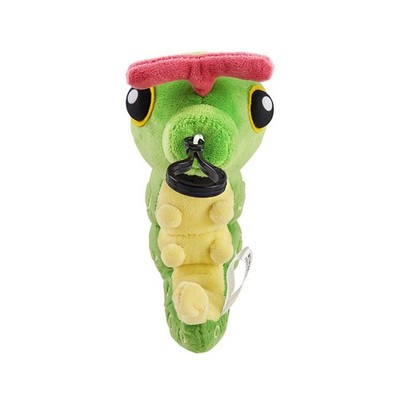 Genuine PC Center Caterpie Stretchable Plush Bag Pendant Key-chain Birthday Gift