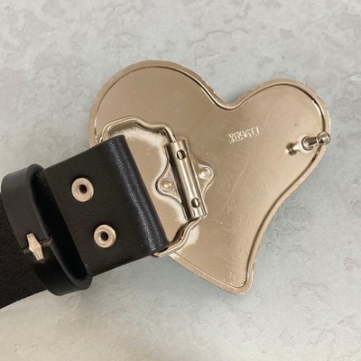 Vivienne Westwood Belt Heart Buckle Black Total Length: 107cm