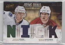 2013-14 Panini Prime Duals 32/200 Nicklas Backstrom Jensen #D-JB 1o3