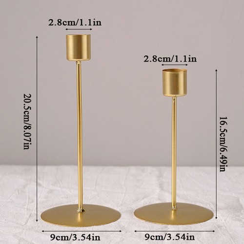 Table Decoration Candle Cup Candle Holders Candlestick Candle Stand Luxury Iron☋ - Zdjęcie 4 z 23