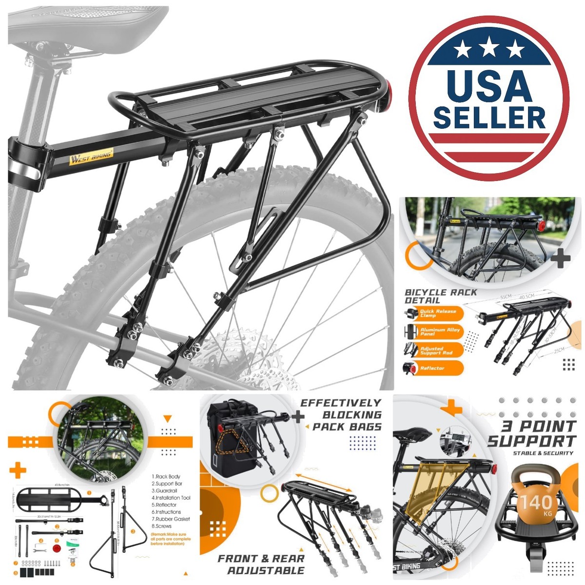 Universal Bike Rack Instructions Durable Heavy-Duty Bike Carrier