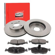 MAPCO BREMSSCHEIBEN 260mm + BELÄGE VORNE passend für FORD MONDEO SCORPIO | 47657