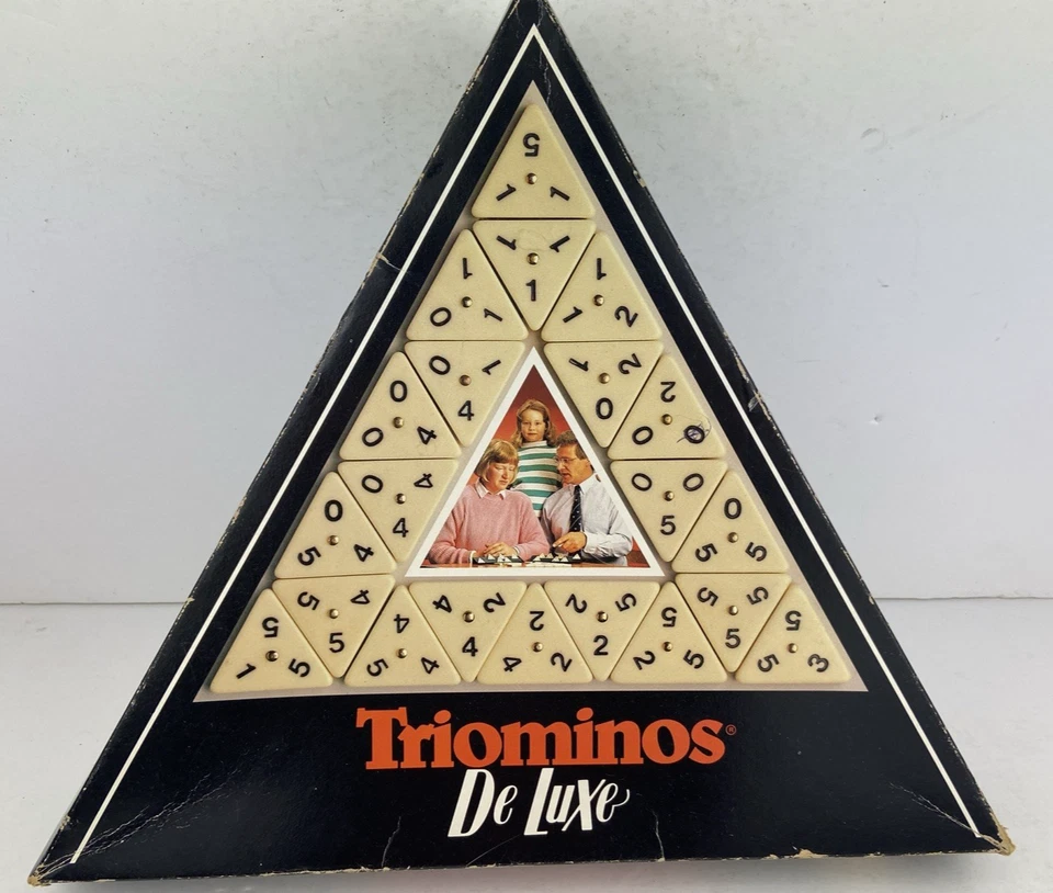 Triominos Deluxe Game, 1980's Goliath Games Vintage Strategy Game. Complete VGC - Image 3 of 4