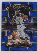2023-24 Panini Select Concourse Blue Cracked Ice Prizm Jaylen Brown #22 07sf