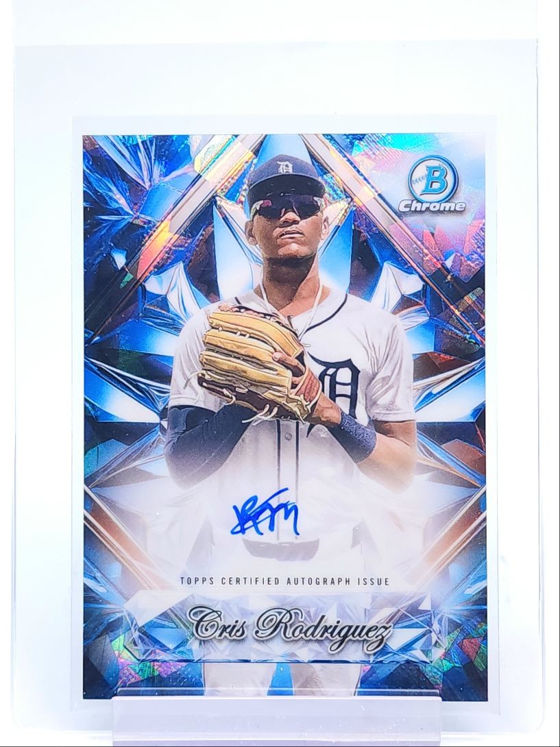 CRIS RODRIGUEZ 2025 BOWMAN CHROME SAPPHIRE SELECTIONS AUTO Q5876