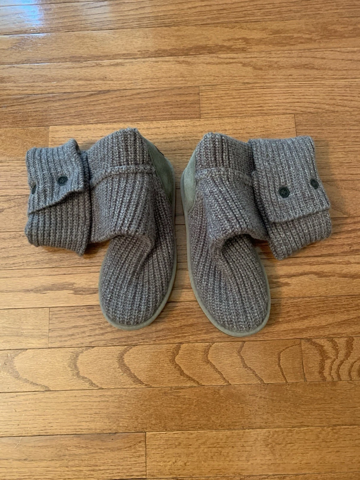 Stivali UGG donna 6 classici cardy invernali grigi pull on casual metà polpaccio