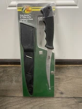 Filet Knife 6" Bass Pro Shops Grip Master Black Sheath NEW In Package BPGM-6