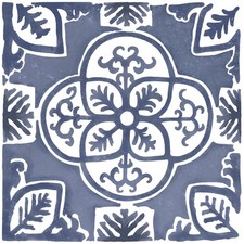 WallPops, Caeli Peel & Stick Wall Tiles, Blue, Peel and Stick Floor Tile, Geo...