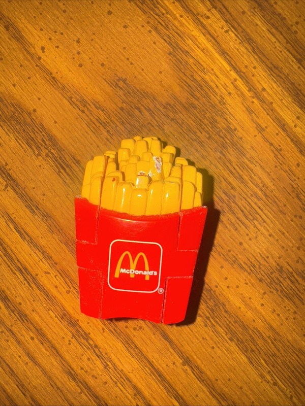 Vintage 1990 McDonalds Toy French Fry Changeables Transformer Fryceratops