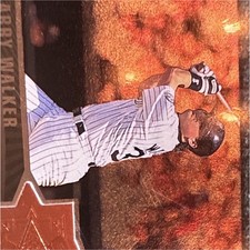 Upper Deck SPx Finite Larry Walker Colorado Rockies #154 Serial 0869/7000
