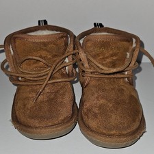 Nautica Dulverton-T Boys Brown Lace-Up Lined Ankle Bootie US 8 UK 7 EU 24