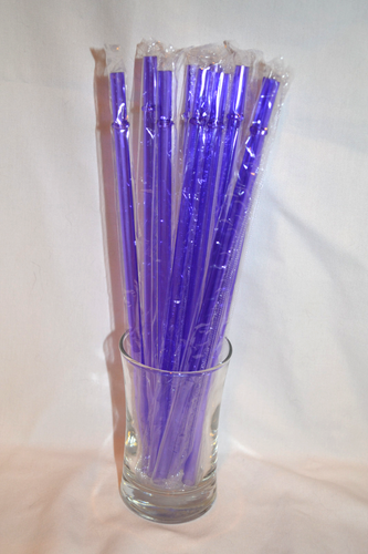 Cannucce riutilizzabili trasparenti tinta unita plastica acrilica 9” con anelli senza BPA sigillate - Foto 3 di 21