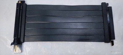 OKINOS PCI-E 4.0 GPU Riser Cable 250 -242mm Actual- PCIe 4.0x16, Black, Open Box