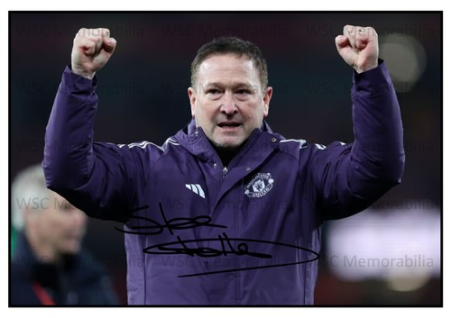 12366. Steve Holland Signed Pictures (A4 Prints) Man United Chelsea England etc.