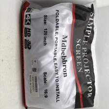 Simple Projector Screen ~ Mdbebbron ~ Scale: 16:9, Size 120 Inches