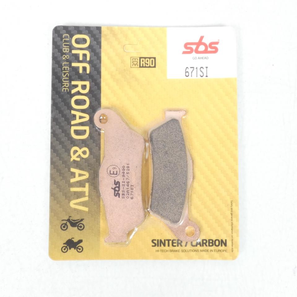 Plaquette de frein SBS avant au mordant supérieur pour Husqvarna