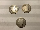 BARBER DIME SEMI KEYS - SET BREAK - 1907d, 1907o, 1907s  - start at melt