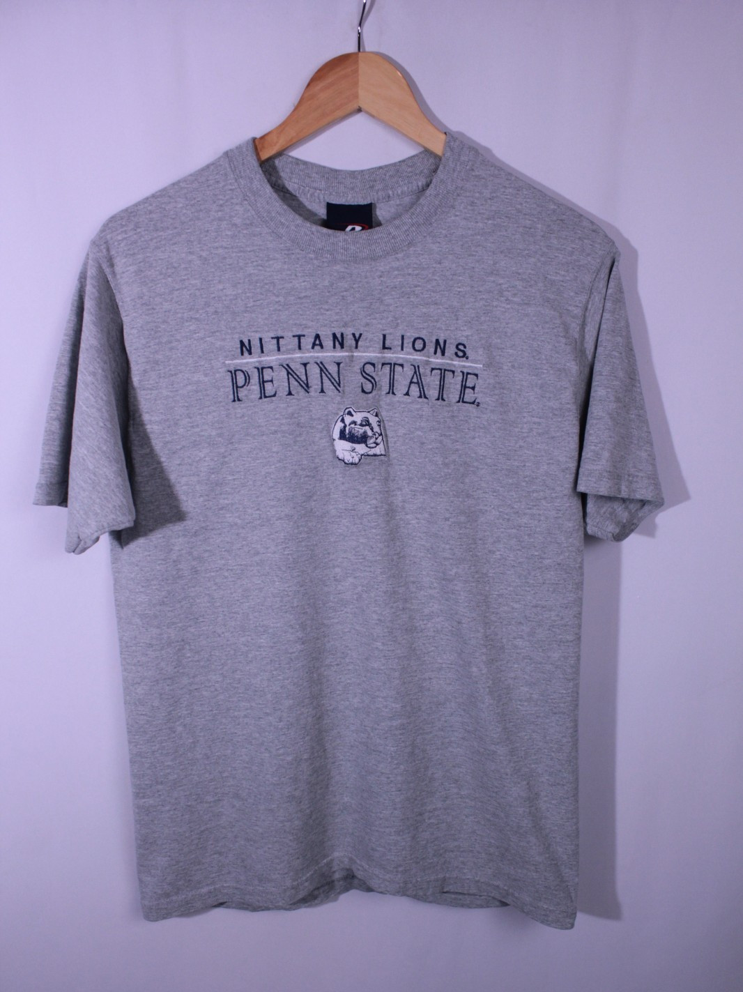 Vintage 90s Pro Player Penn State Nittany Lions Grey T-Shirt