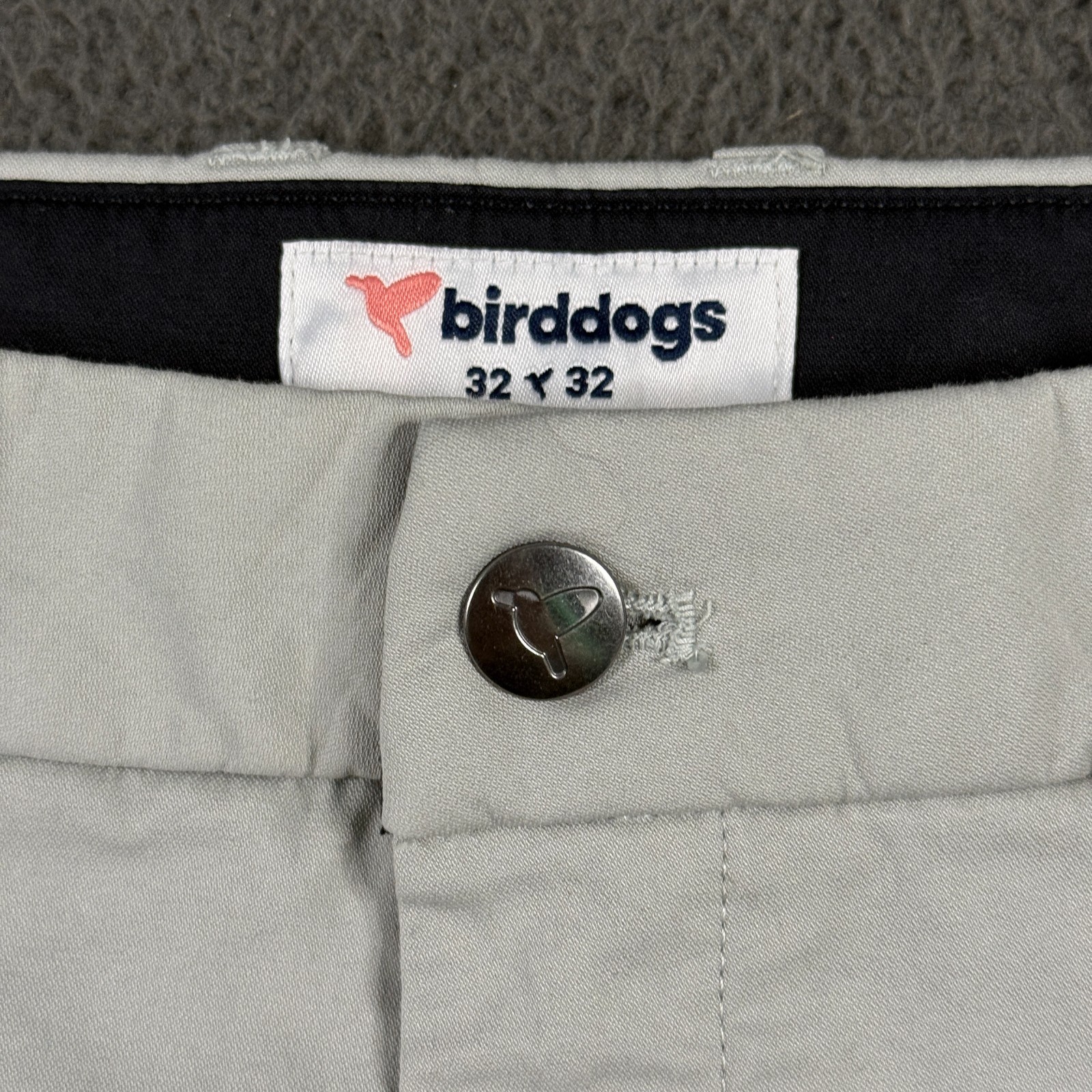 Birddogs Pants Mens 32x32 Gray Slim Fit Stretch Lined Athleisure Lightweight