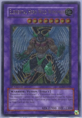 Yu-Gi-Oh! TCG Elementarheld Wild Wingman EOJ-EN035 NA 1st Ed Ultimate Rare - NM