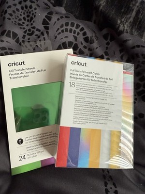 Cricut Folientransfer Einlegekarten & Folientransferblätter Brandneu