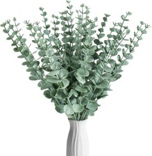 Sukh 24pcs Artificial Eucalyptus Stems - Faux Branches 24 Pcs